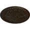 Ekena Millwork Raymond Ceiling Medallion (Fits Canopies up to 5 3/8"), Hand-Painted Bronze, 18"OD x 1 1/4"P CM18RA2BZS - alternate 4